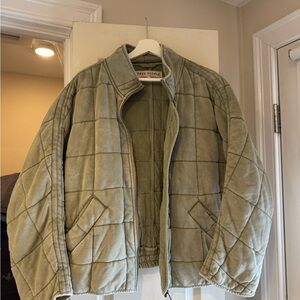 Free People Women’s Quilted Jacket - Green